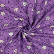 JERSEY GLOW IN THE DARK SMILEYS PURPLE (thumbnail) #2