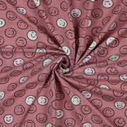 JERSEY GLOW IN THE DARK SMILEYS ROUGE (thumbnail) #2