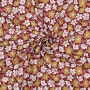 JERSEY GLITTER FLOWERS BRICK RED (thumbnail) #2