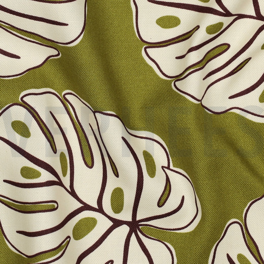 CANVAS MONSTERA LEAVES GREEN #2