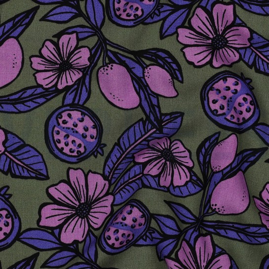 VISCOSE RADIANCE FLOWERS PURPLE #7