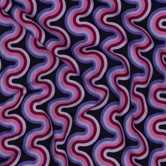 VISCOSE RADIANCE GEOMETRIC PURPLE #7