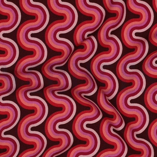 VISCOSE RADIANCE GEOMETRIC PINK #7