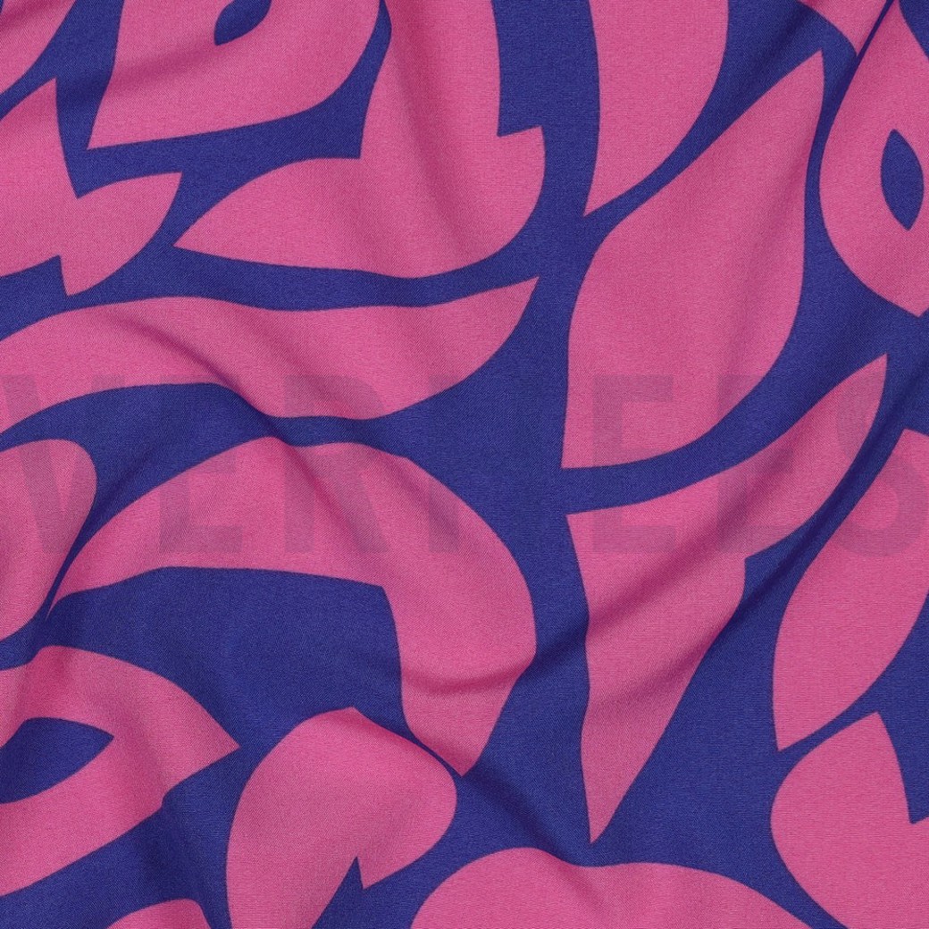 MAGNOLIA STRETCH ABSTRACT COBALT #2