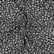 VISCOSE POPLIN STRETCH SMALL FLOWERS BLACK (thumbnail) #2