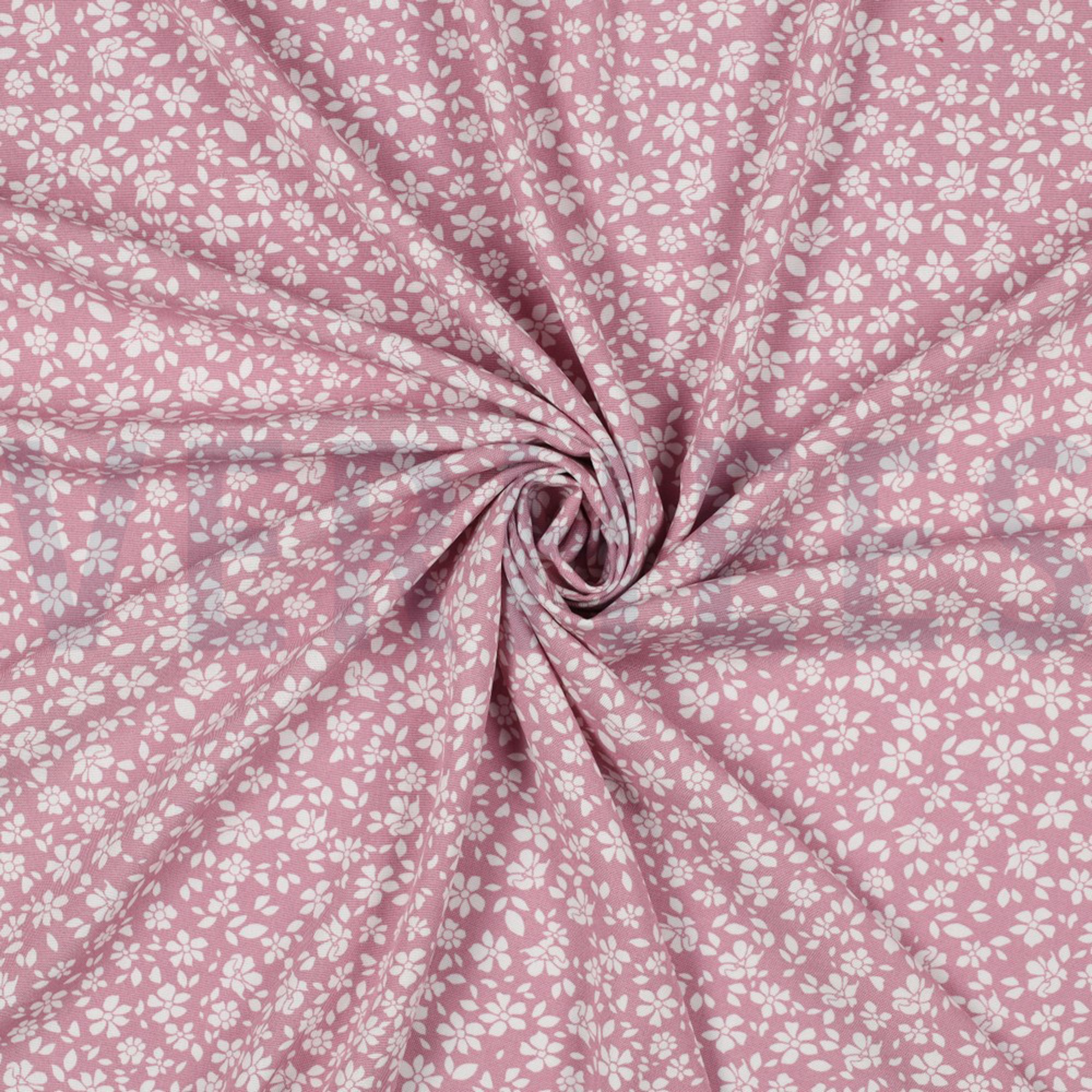 VISCOSE POPLIN STRETCH SMALL FLOWERS CHERRYBLOSSOM (high resolution) #2