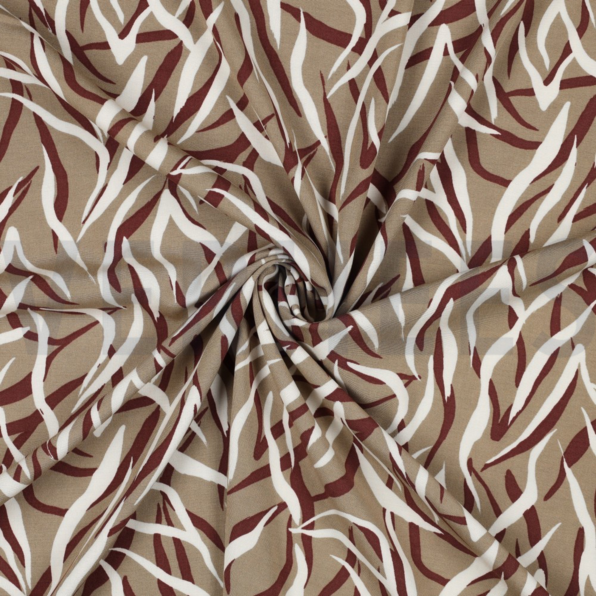 VISCOSE POPLIN STRETCH ANIMAL SKIN CINNAMON (high resolution) #2