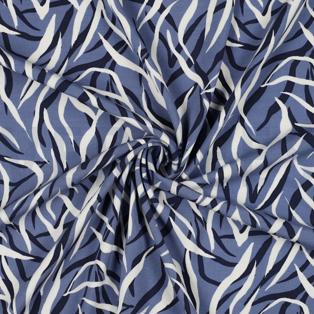 VISCOSE POPLIN STRETCH ANIMAL SKIN JEANS #2