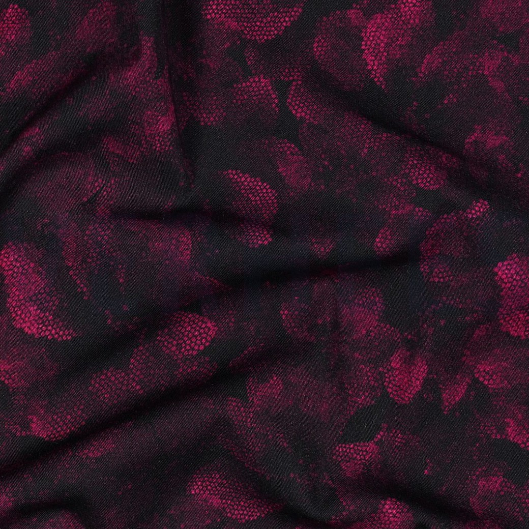 ROSELLA STRETCH DIGITAL FLOWERS FUCHSIA #2