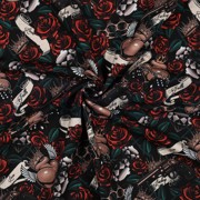 FRENCH TERRY DIGITAL TATTOO BLACK / TAUPE (thumbnail) #2