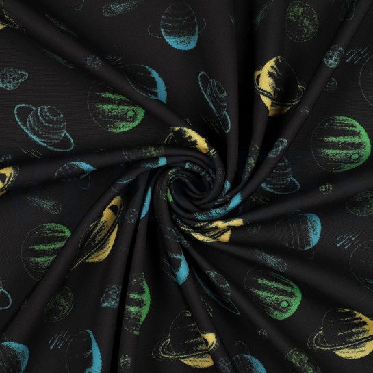 SOFTSHELL DIGITAL SPACE BLACK / YELLOW #7