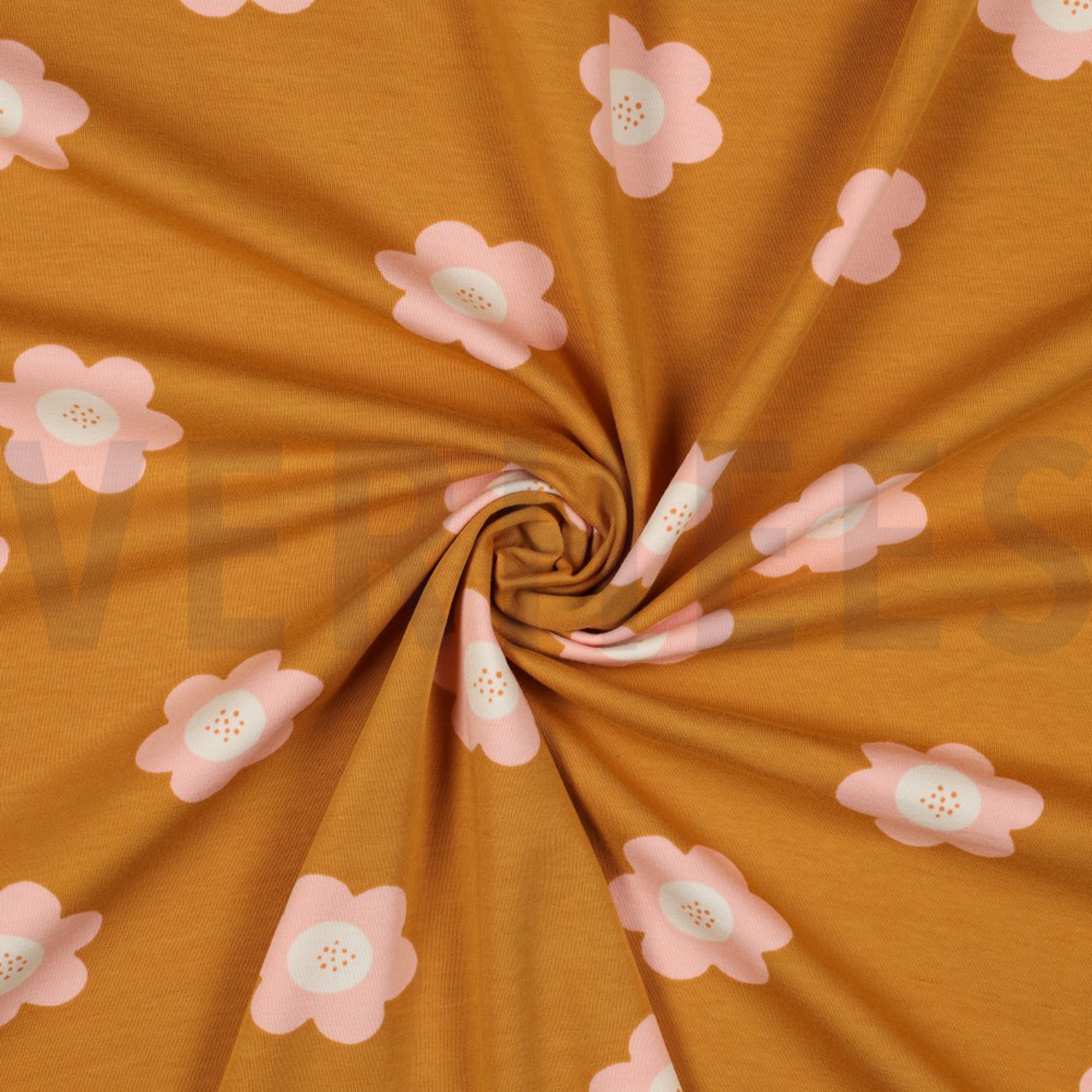FRENCH TERRY BIG FLOWERS BRONZE (high resolution) #2