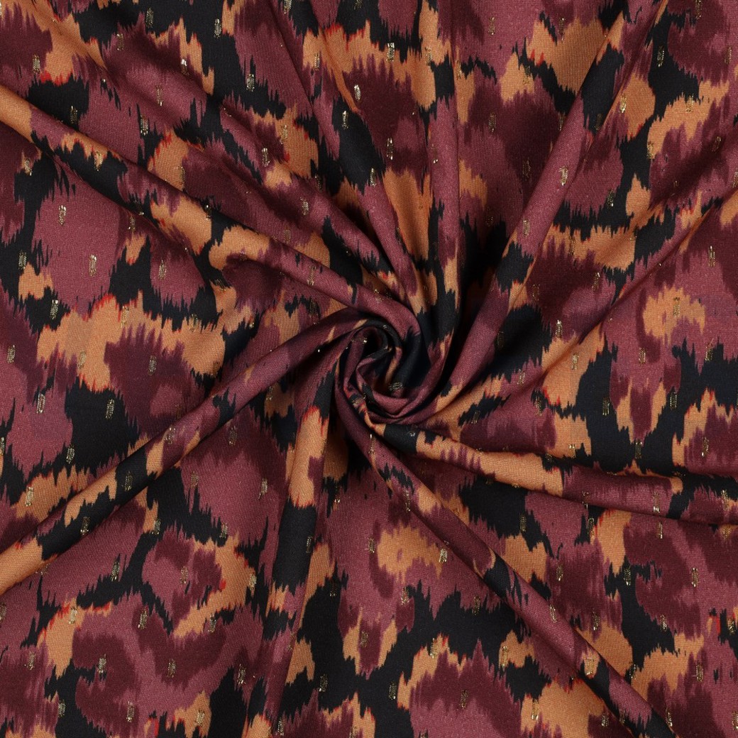 VISCOSE LUREX ANIMAL SKIN BLACK #2