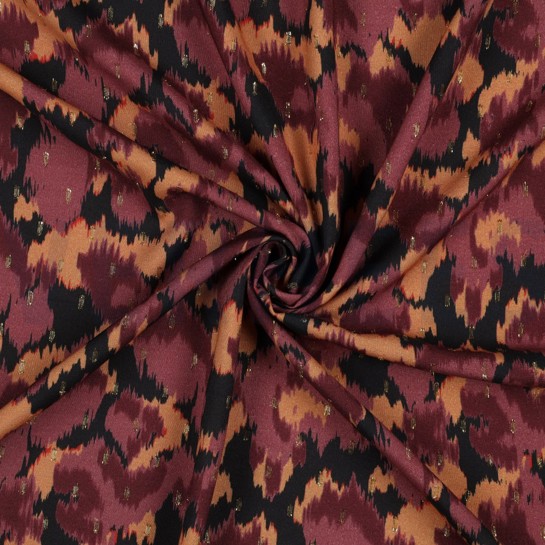 VISKOSE LUREX TIERHAUT SCHWARZ #7