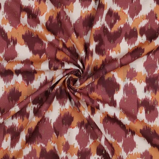 VISCOSE LUREX ANIMAL SKIN BORDEAUX #7