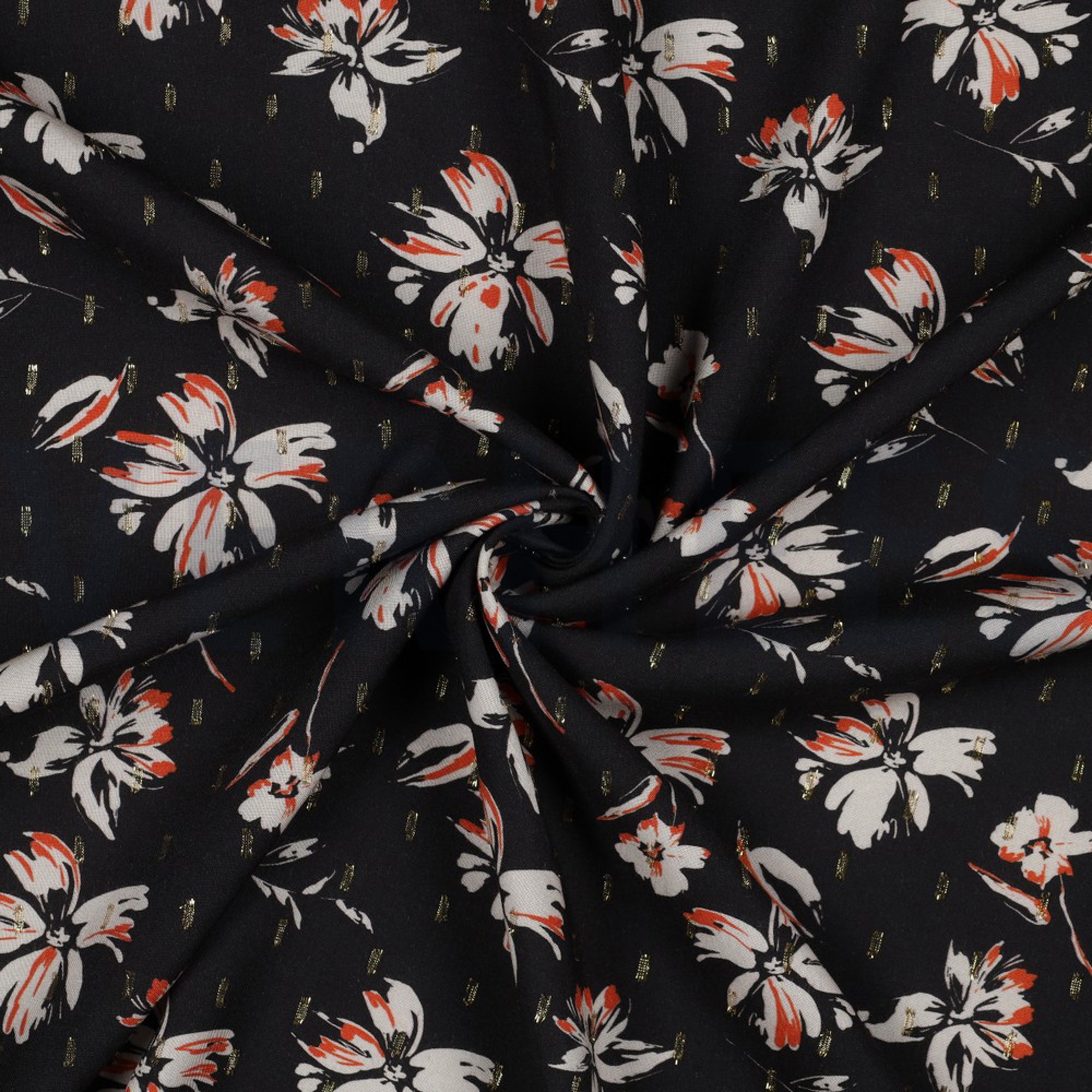 VISCOSE LUREX FLOWERS BLACK (high resolution) #2