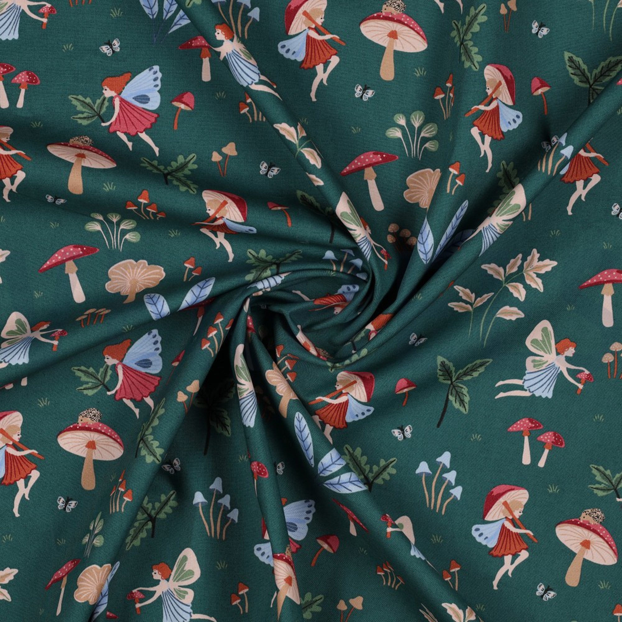 FINE POPLIN FAIRYTALE EMERALD (high resolution) #2