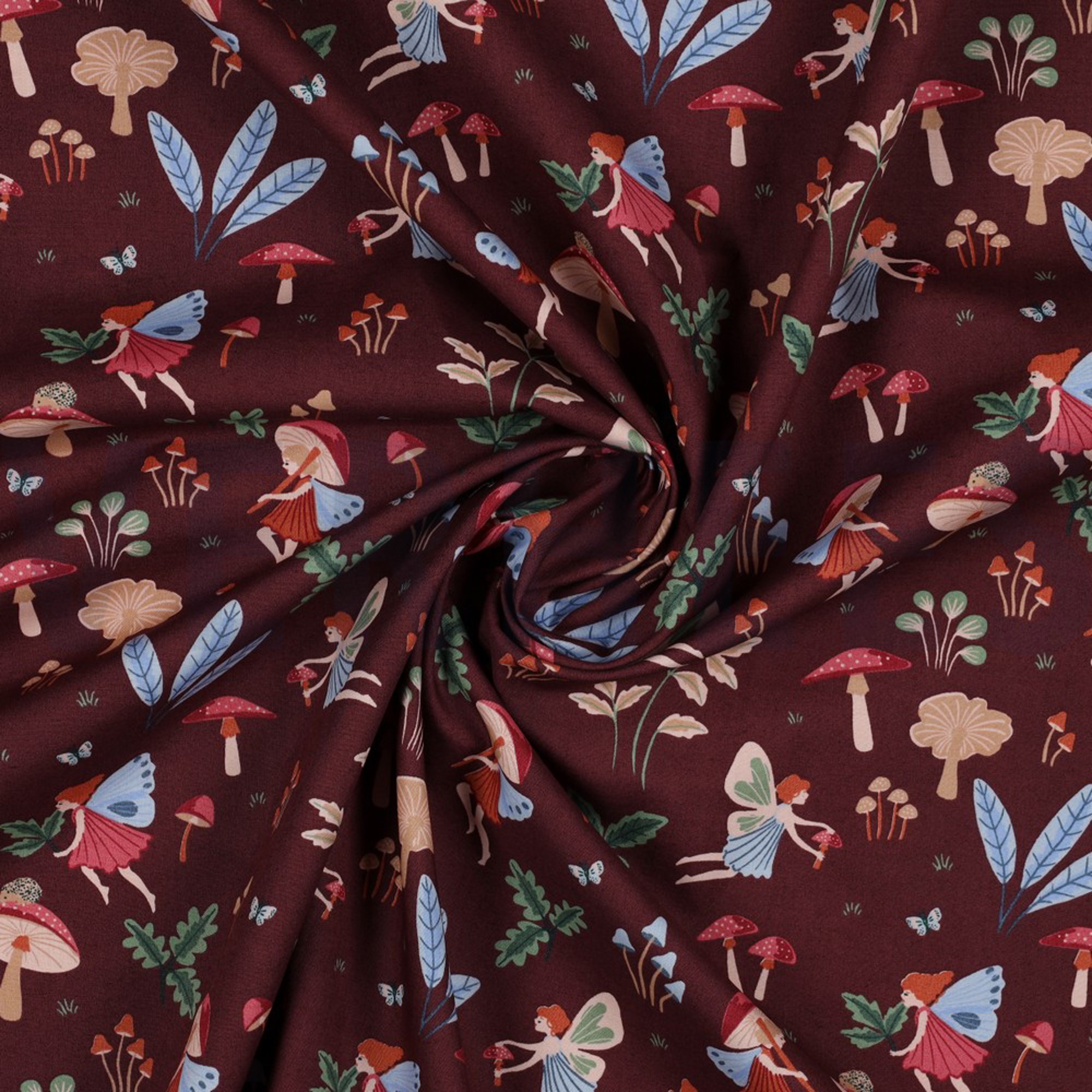 FINE POPLIN FAIRYTALE BORDEAUX (high resolution) #2