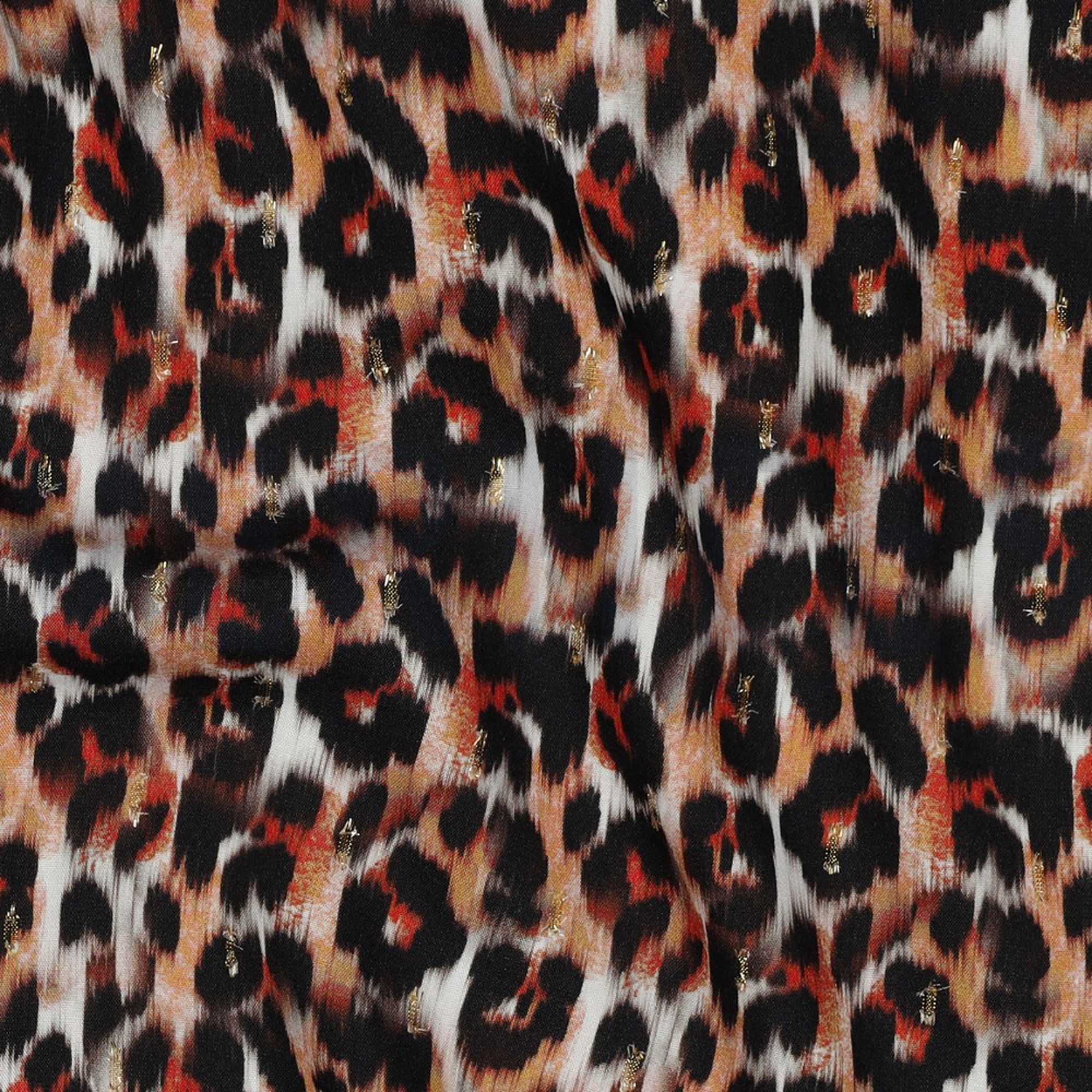 VISCOSE LUREX DIGITAL ANIMAL SKIN BROWN (high resolution) #2