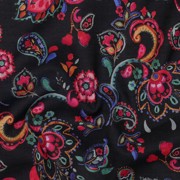 COTTON VOILE DIGITAL FLOWERS BLACK (thumbnail) #2