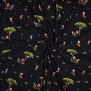 JERSEY DIGITAL FOREST ANIMALS NAVY (thumbnail) #2