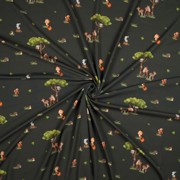 JERSEY DIGITAL FOREST ANIMALS ARMY GREEN (thumbnail) #2