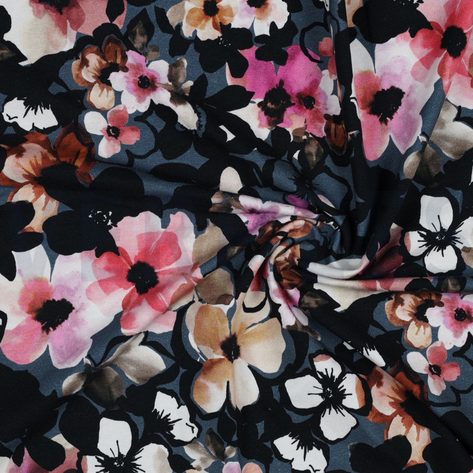 JERSEY DIGITAL FLOWERS JEANS (high resolution) #2