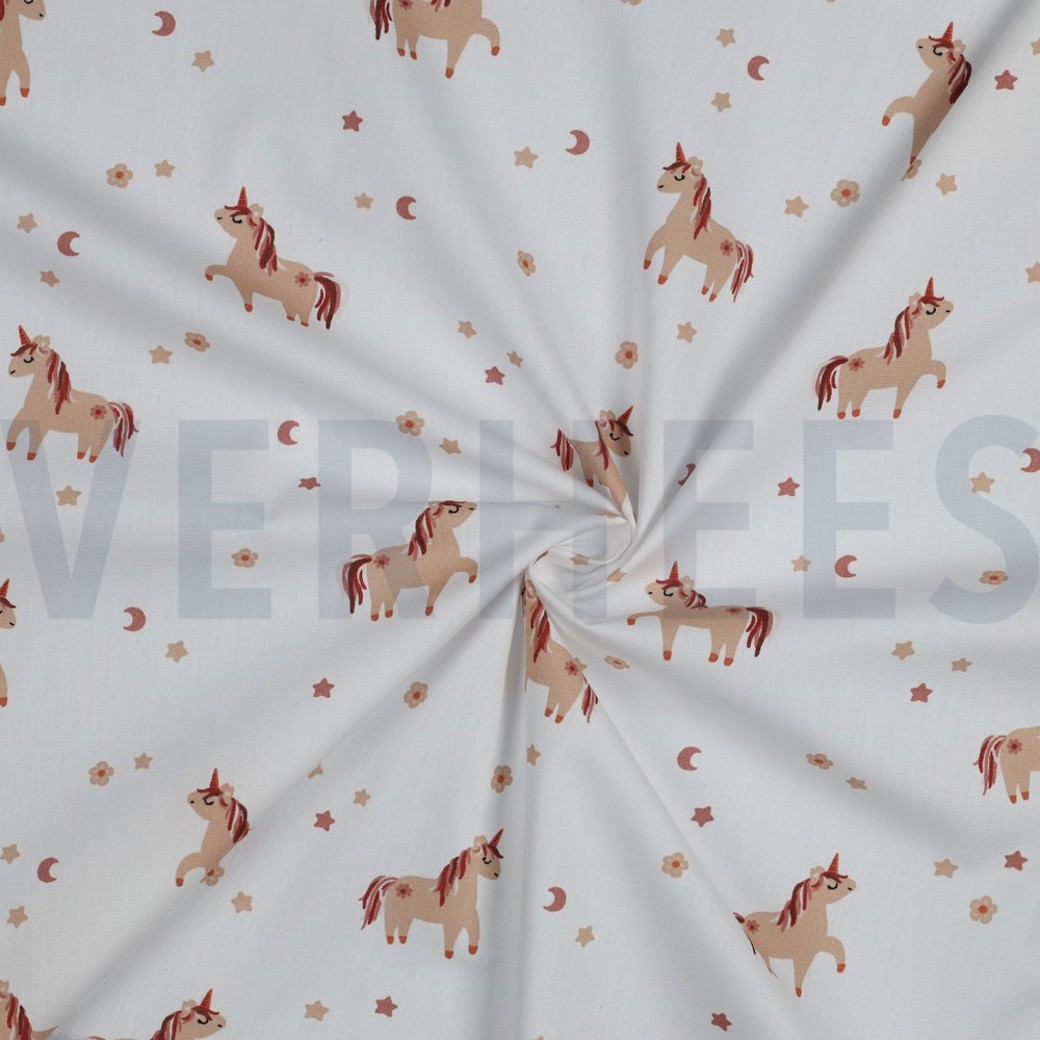 POPLIN UNICORN WHITE #2