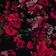 LENZING™ ECOVERO™ DIGITAL FLOWERS BLACK (thumbnail) #2