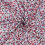 POPLIN DIGITAL SMALL FLOWERS WHITE (thumbnail) #2