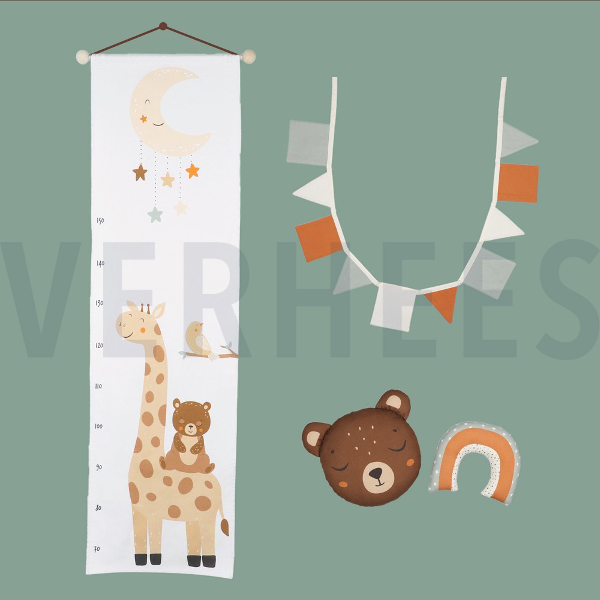 CANVAS DIGITAL KIDS ROOM DECO PANEL LINEN LOOK (high resolution) #2