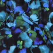 LENZING™ ECOVERO™ DIGITAL FLOWERS BLUE (thumbnail) #2