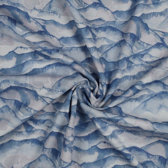 SOFTSHELL DIGITAL MOUNTAINS WHITE / LIGHT BLUE #7