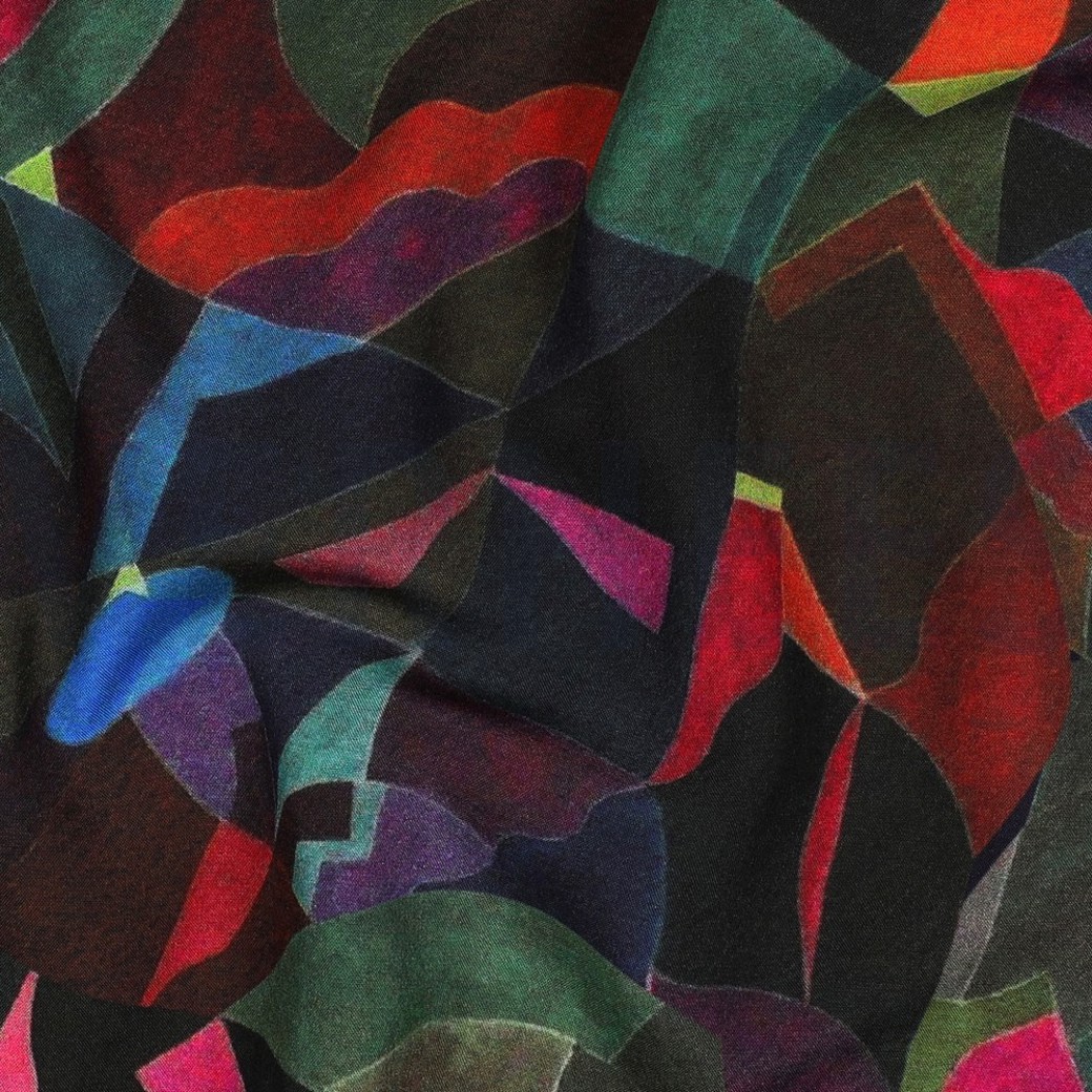 LENZING™ ECOVERO™ DIGITAL ABSTRACT MULTICOLOUR #2