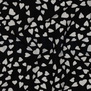 LENZING™ ECOVERO™ HEARTS BLACK (thumbnail) #2