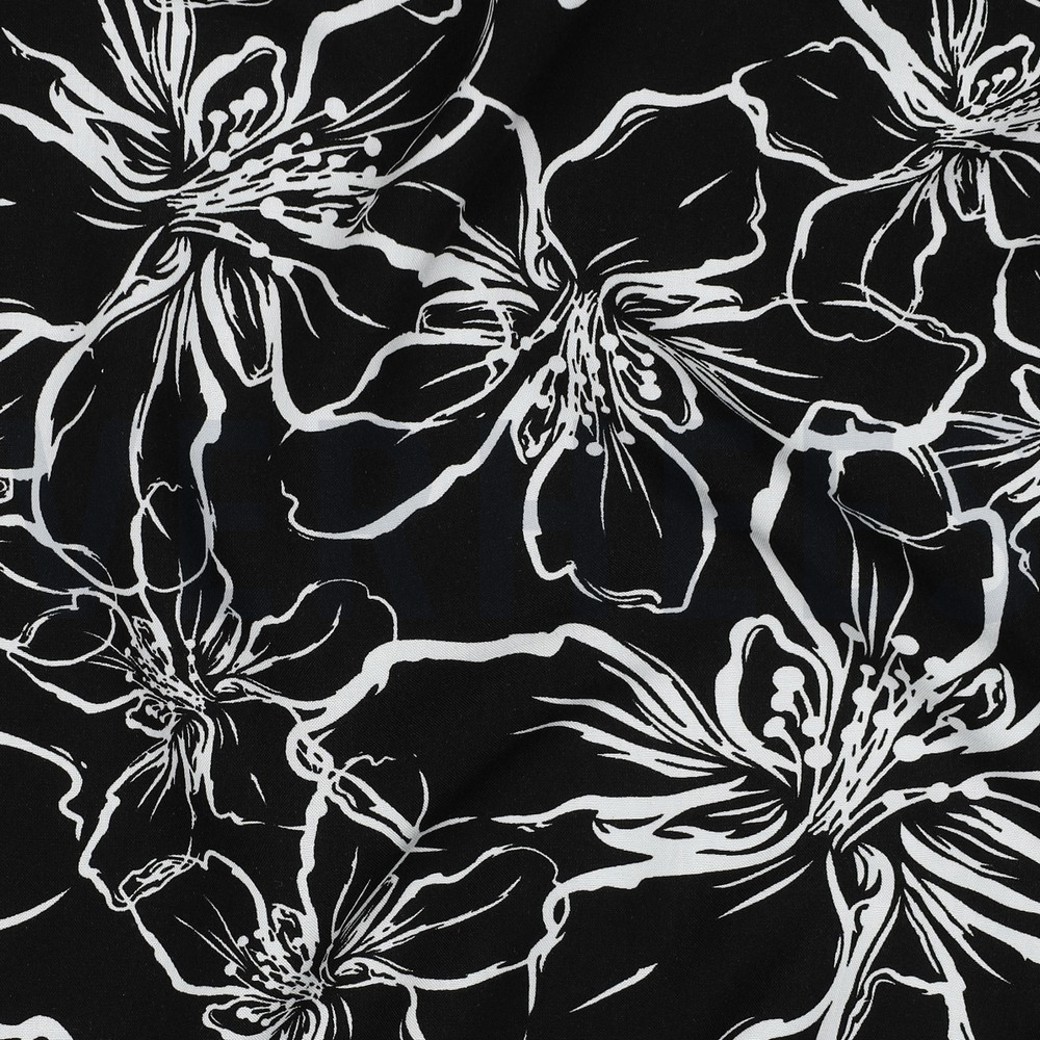 LENZING™ ECOVERO™ FLOWERS BLACK #2