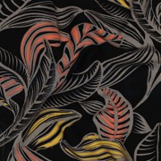 LENZING™ ECOVERO™ LEAVES BLACK (thumbnail) #2