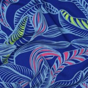 LENZING™ ECOVERO™ LEAVES COBALT (thumbnail) #2