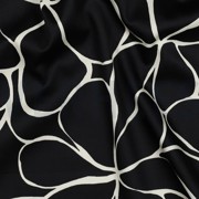 COTTON SATIN FLOWERS BLACK (thumbnail) #2