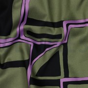 COTTON SATIN GEOMETRIC BLACK (thumbnail) #2