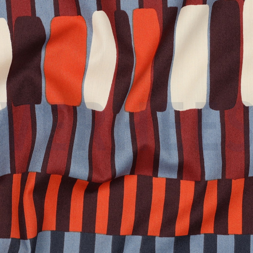 COTTON VISCOSE STRIPES JEANS #2