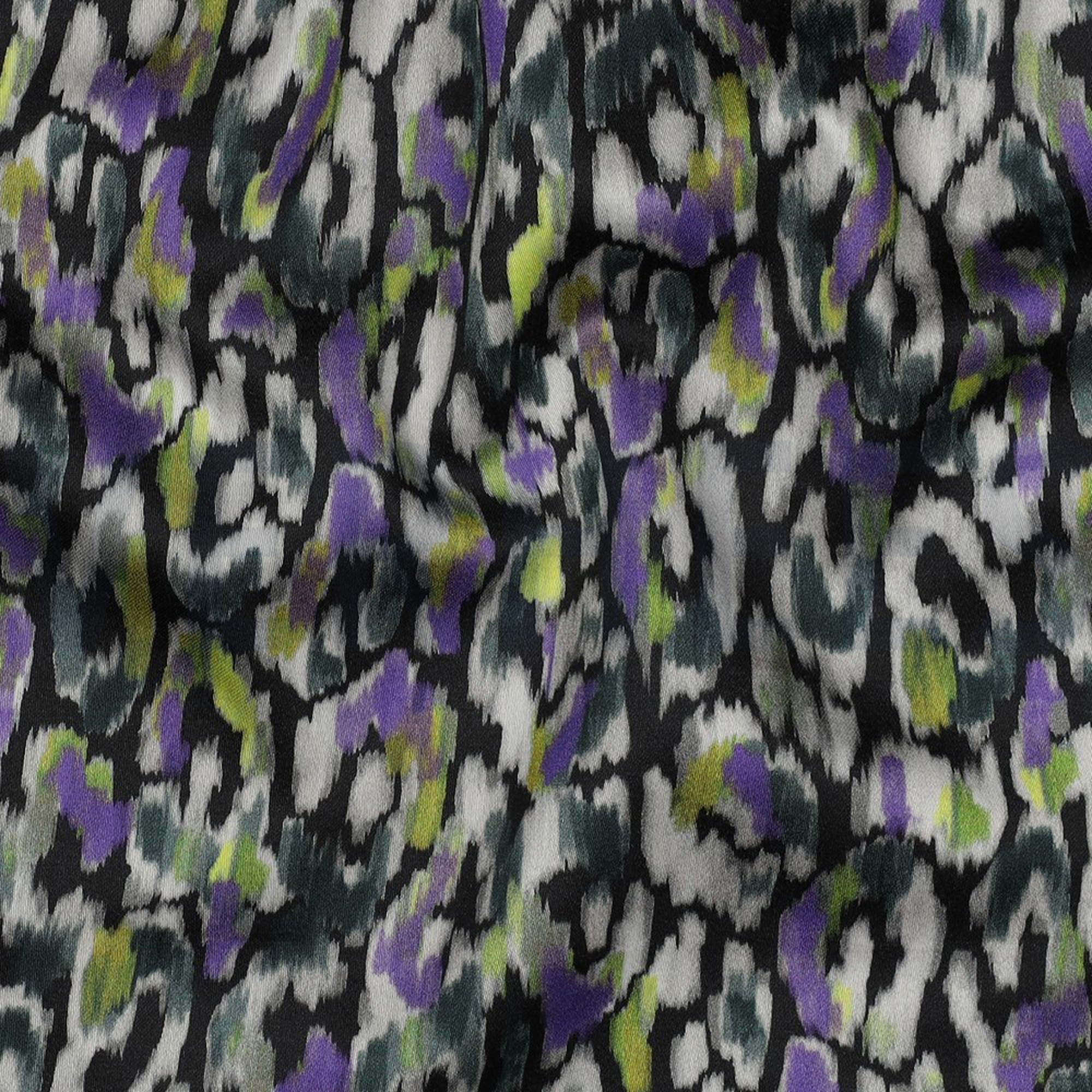 COTTON SATIN DIGITAL ANIMAL SKIN BLACK (high resolution) #2