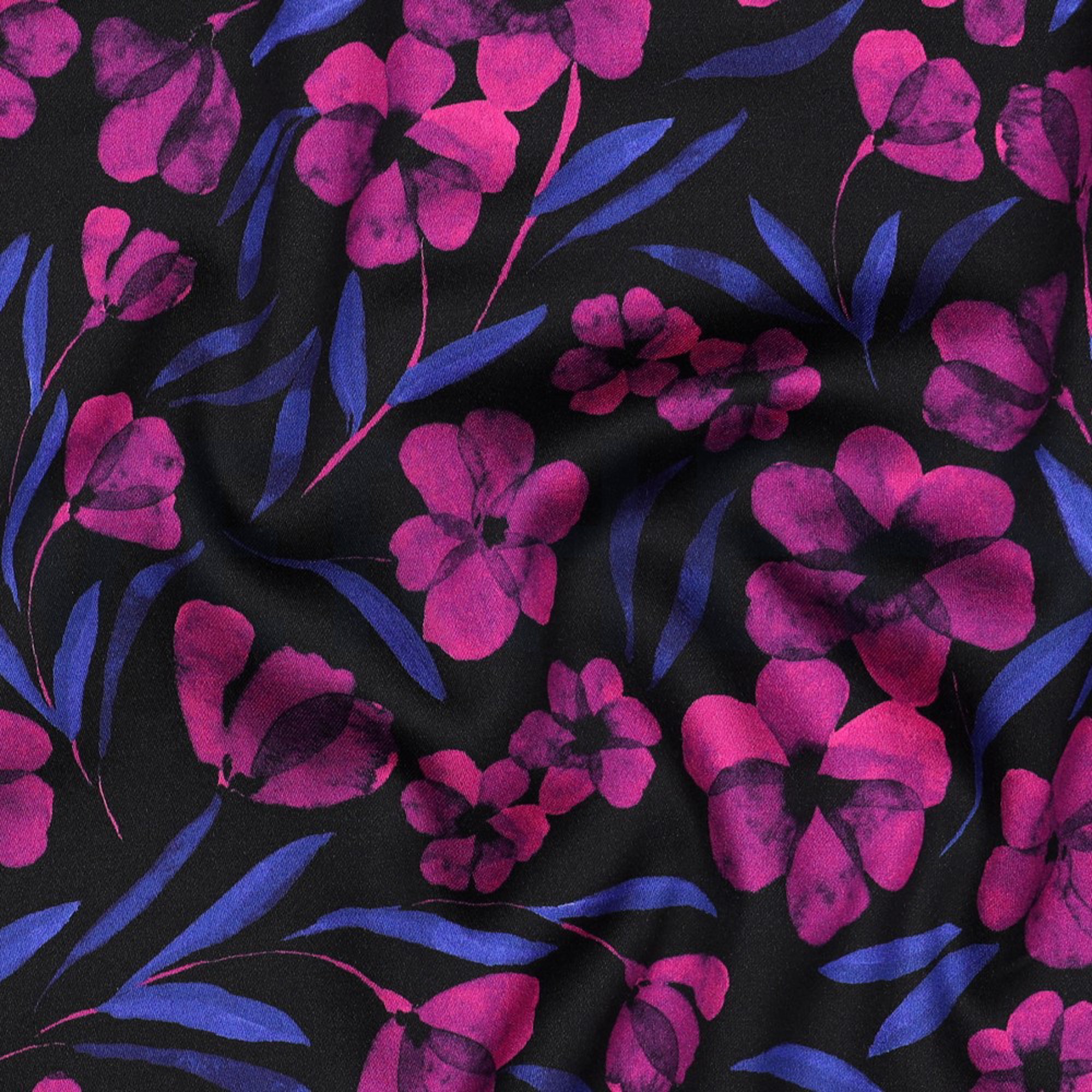 COTTON SATIN DIGITAL FLOWERS FUCHSIA (high resolution) #2