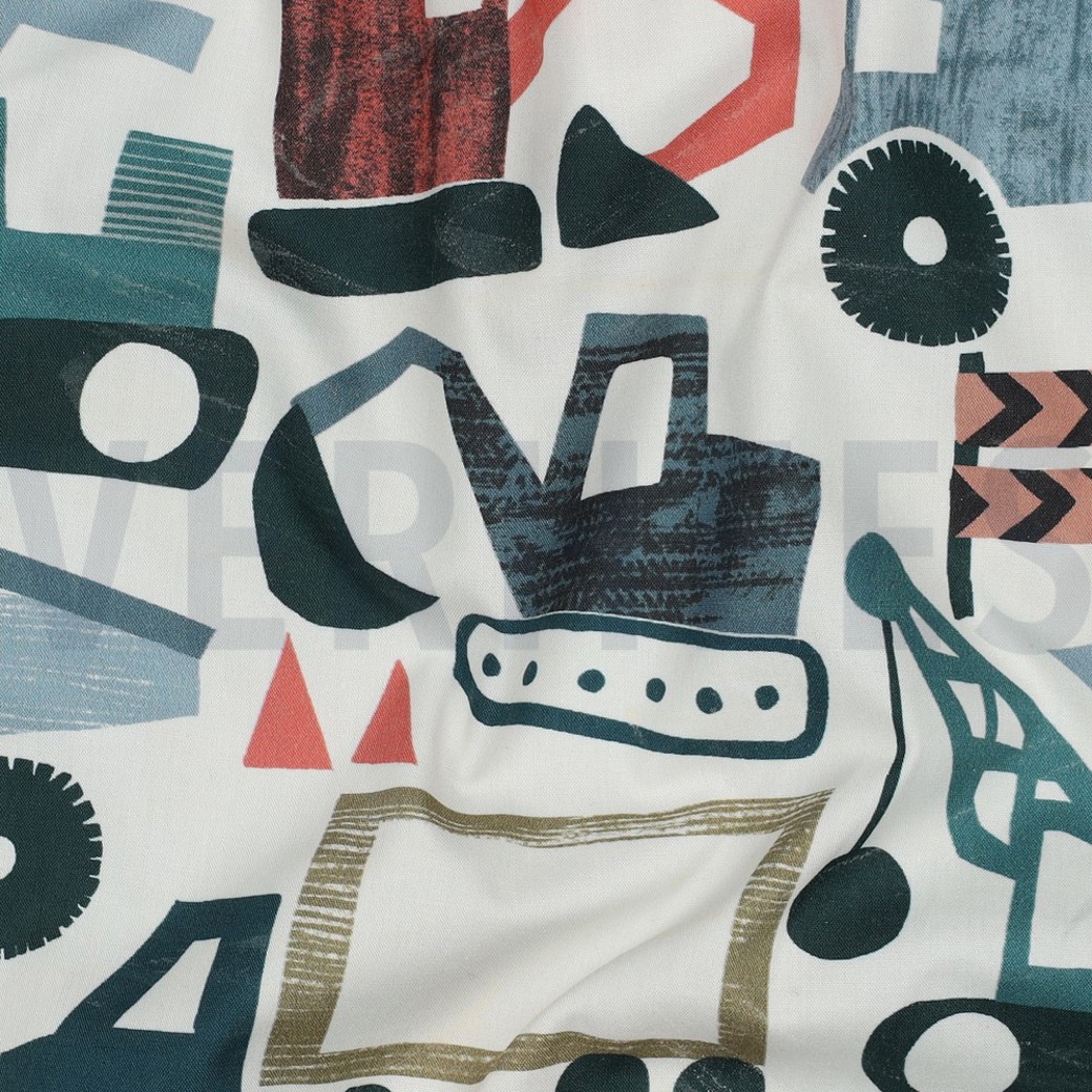 FINE POPLIN DIGITAL VEHICLES OFF-WHITE #2