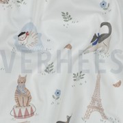 FINE POPLIN DIGITAL VIVE LA FRANCE WHITE (thumbnail) #2