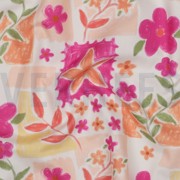FINE POPLIN DIGITAL FLOWERS FUCHSIA (thumbnail) #2
