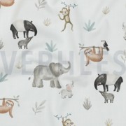 FINE POPLIN DIGITAL SAFARI ANIMALS OFF-WHITE (thumbnail) #2