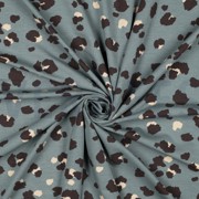 BAMBOO COTTON JERSEY ANIMAL PRINT BLUE SHADOW (thumbnail) #2