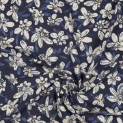 FRENCH TERRY FLOWERS NAVY (thumbnail) #2