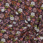 FRENCH TERRY FLOWERS DARK PURPLE (thumbnail) #2